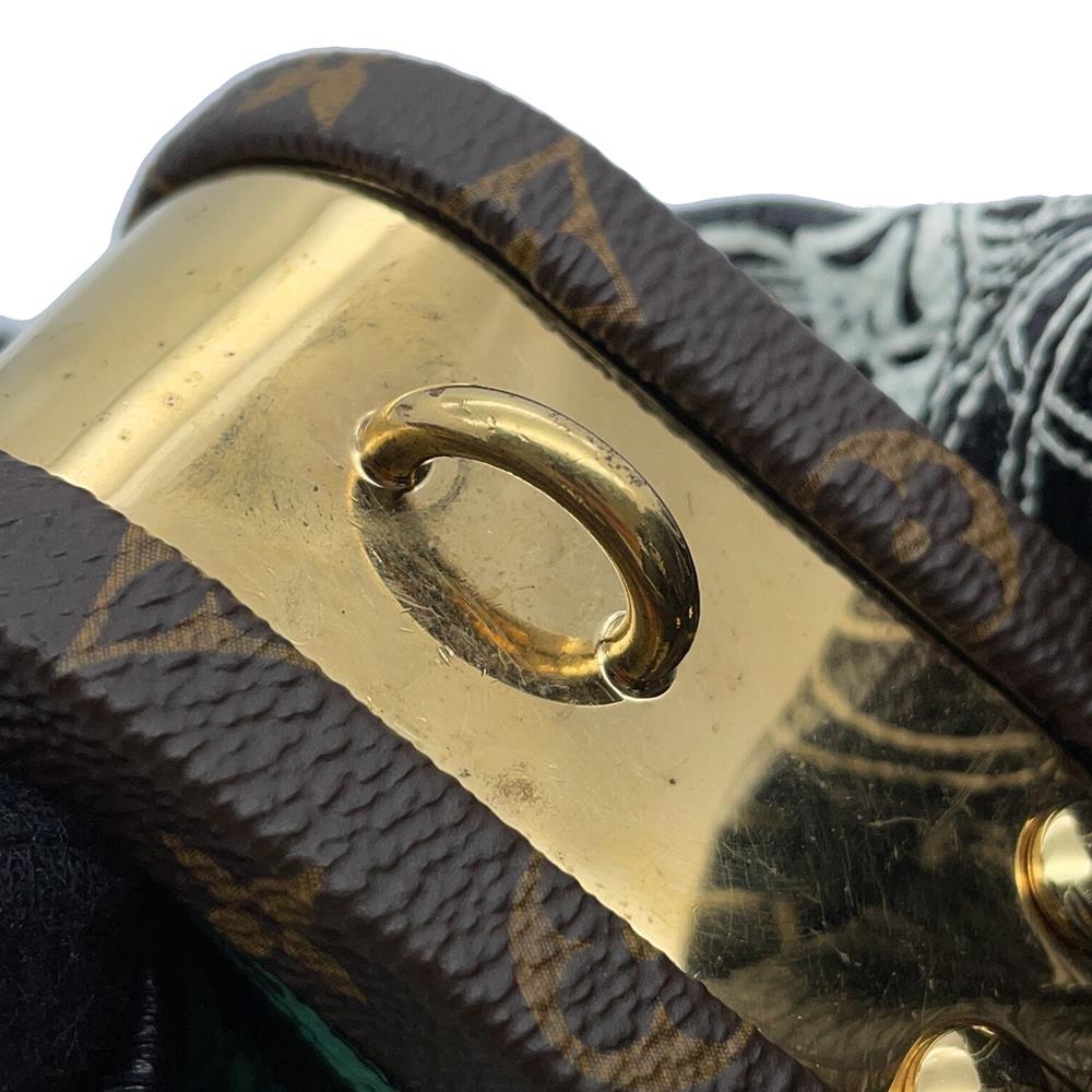 LOUIS VUITTON Bruschko EW Noir Monogram Art Deco Coin Spyre