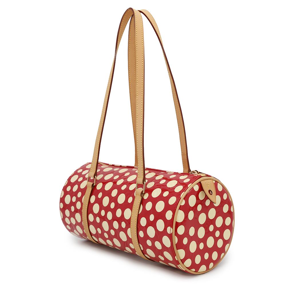 LOUIS VUITTON Papillon RougeM91425 Monogram Vernis Leather Dot Infinity