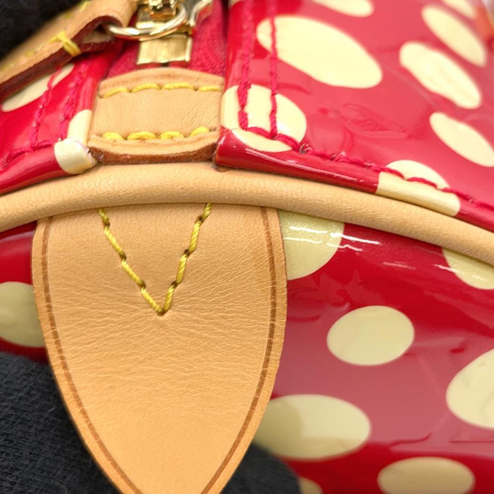 LOUIS VUITTON Papillon RougeM91425 Monogram Vernis Leather Dot Infinity