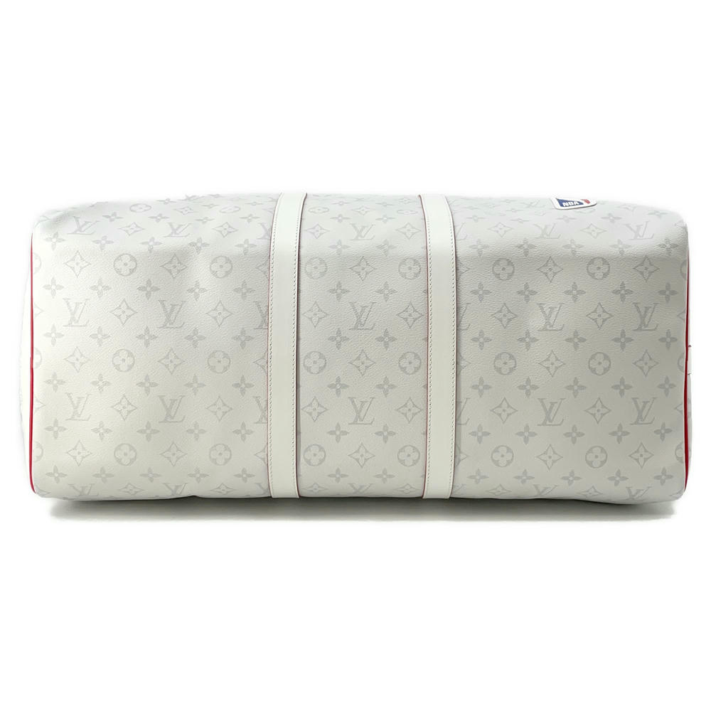 LOUIS VUITTON Keepall Bandouliere WhiteM45586 Monogram LVxNBA Size 55