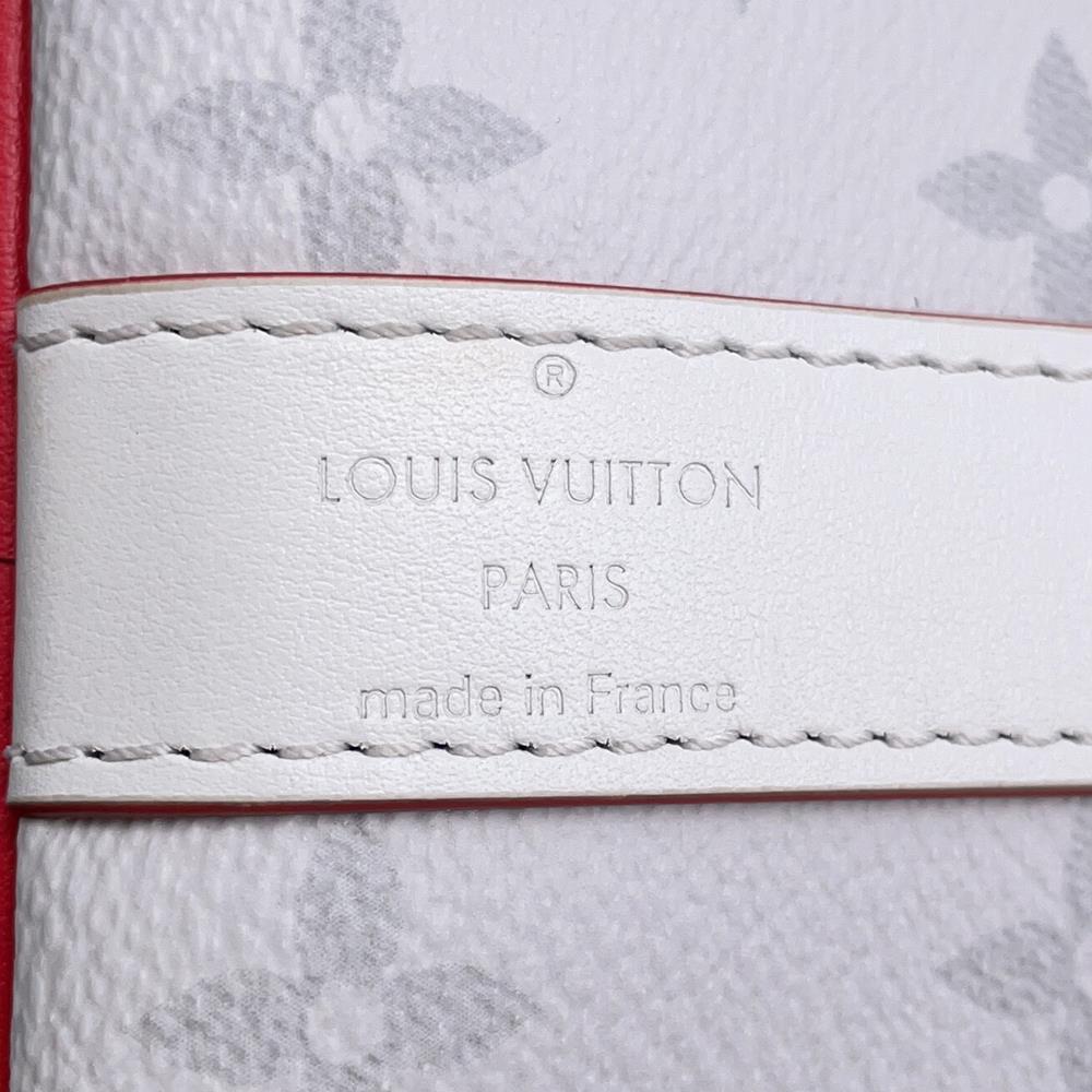 LOUIS VUITTON Keepall Bandouliere WhiteM45586 Monogram LVxNBA Size 55