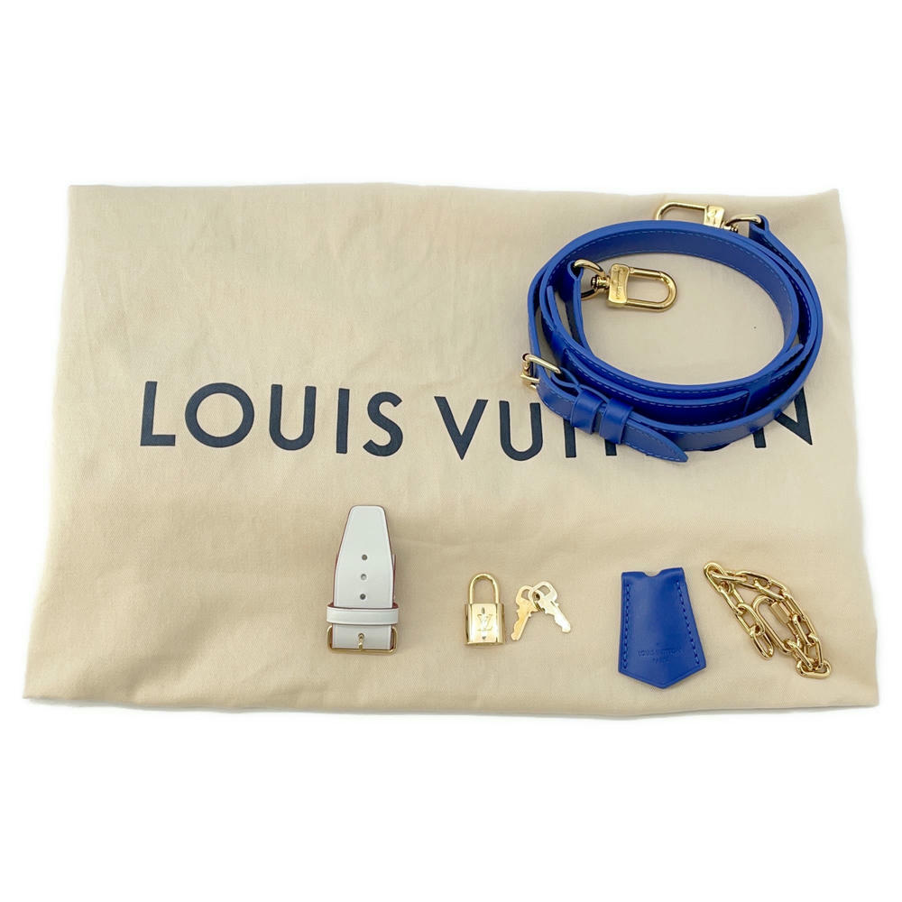 LOUIS VUITTON Keepall Bandouliere WhiteM45586 Monogram LVxNBA Size 55