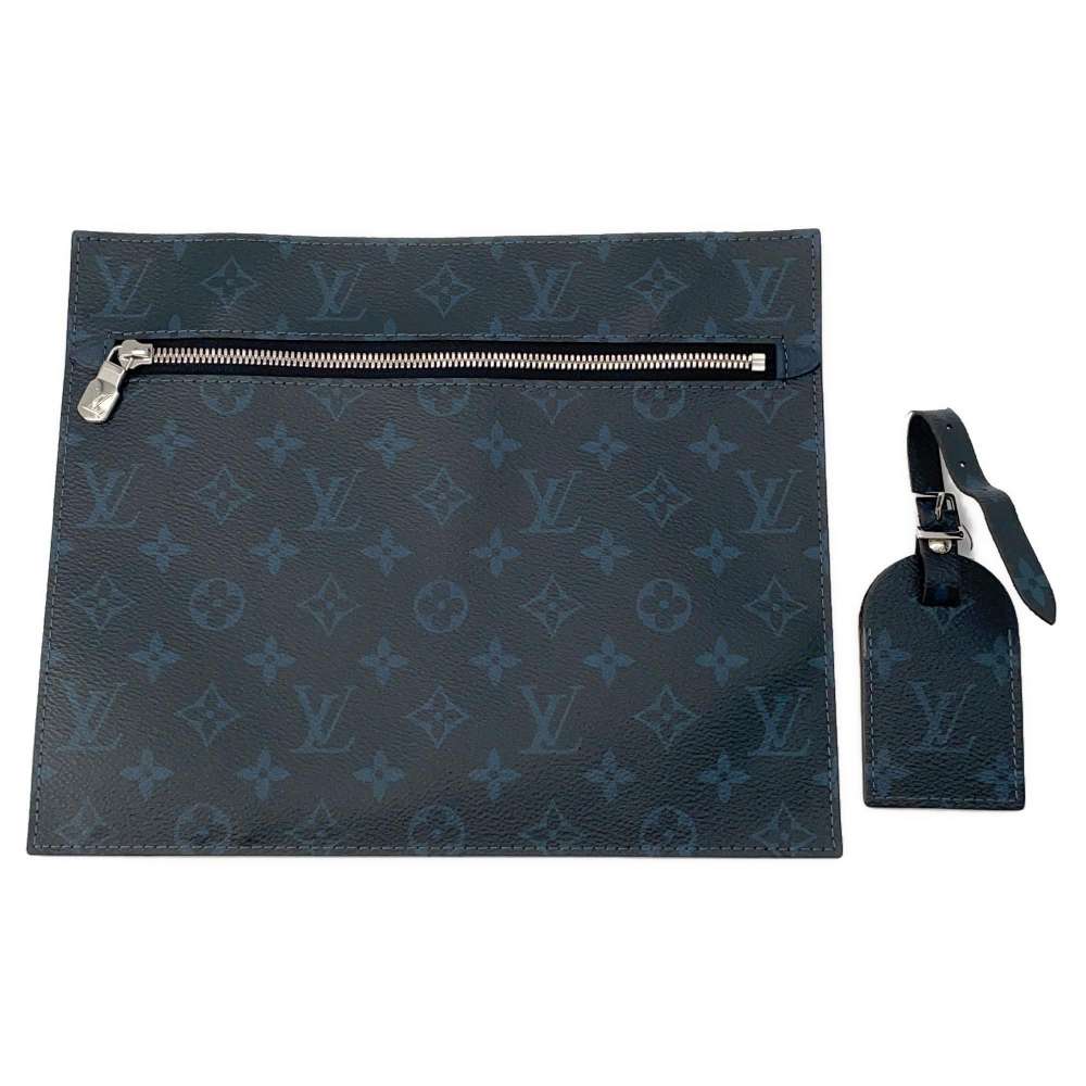 LOUIS VUITTON Cabas Voyage NV NavyM53240 Taurillon Leather