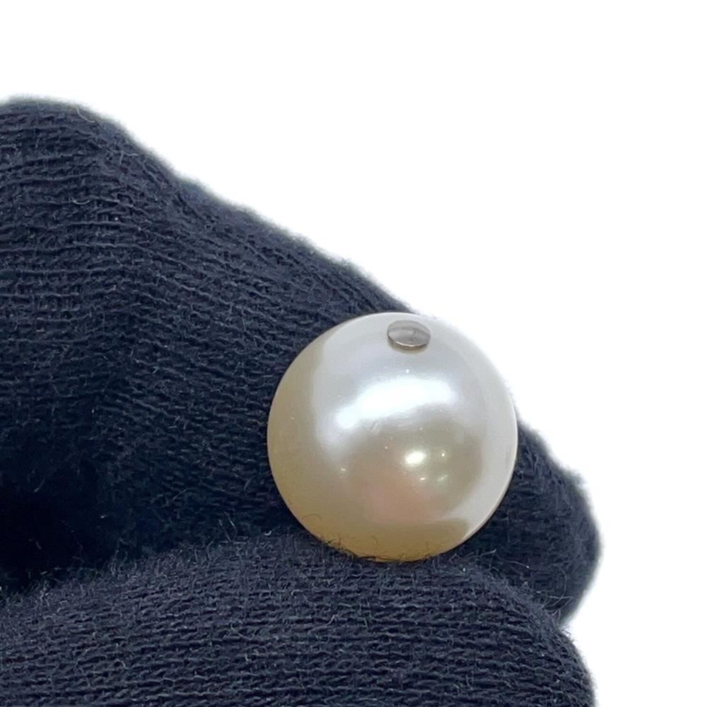 CHANEL CC Logo Faux Pearl Earrings SilverA36138 Metal