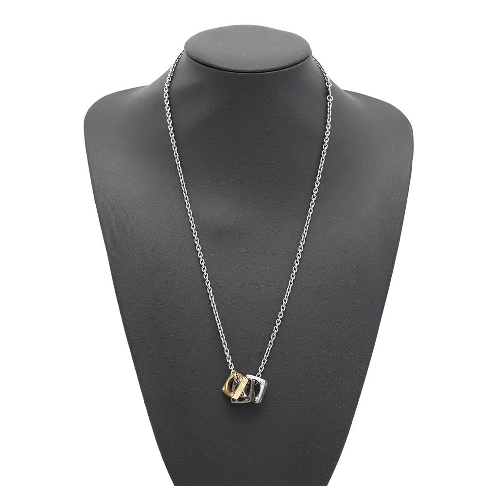 LOUIS VUITTON Pendant・Monogram Bold Silver/Gold/NoirM00675 Metal