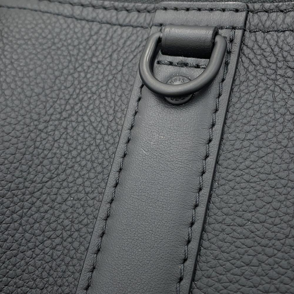 LOUIS VUITTON City・Keepall NoirM57417 Grain Leather Damier - Distorted
