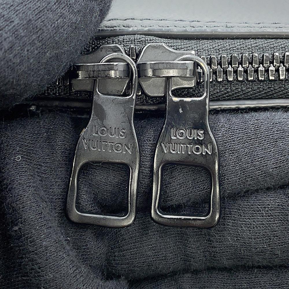 LOUIS VUITTON City・Keepall NoirM57417 Grain Leather Damier - Distorted