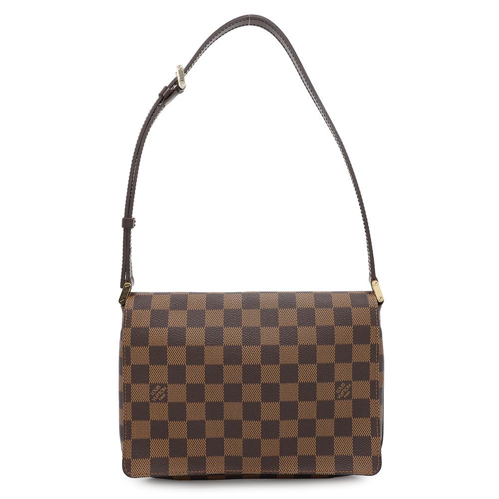LOUIS VUITTON Musette Tango Short Shoulder OrangeN51255 Damier Ebene Canvas Size short