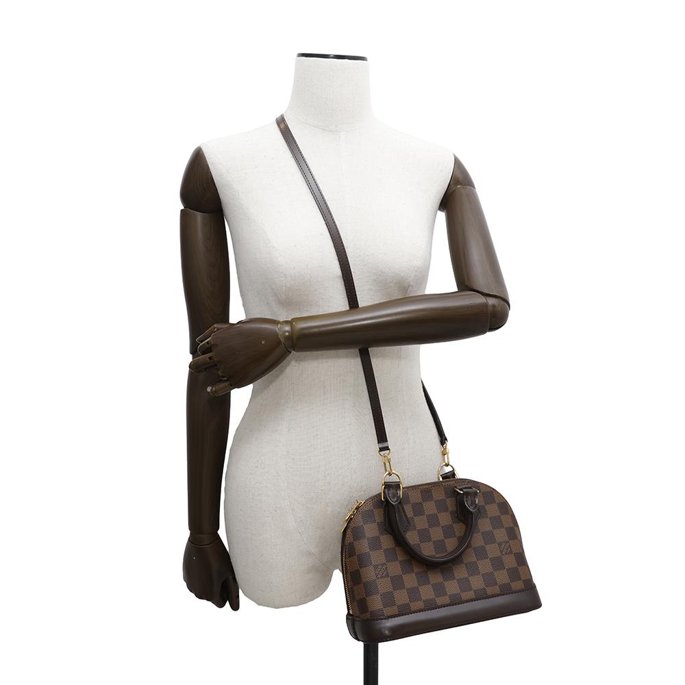 LOUIS VUITTON Alma RedN41221 Damier Ebene Canvas Size BB