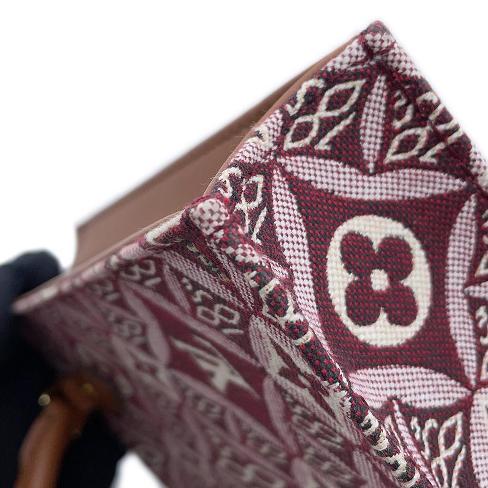 LOUIS VUITTON Petit Sac Plat BordeauxM69846 Monogram・Jacquard SINCE 1854