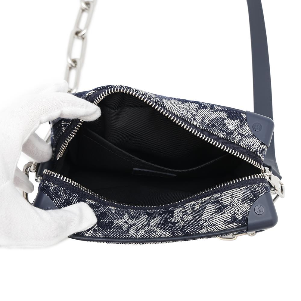 LOUIS VUITTON Mini Soft Trunk NavyM80033 Monogram / Tapestry