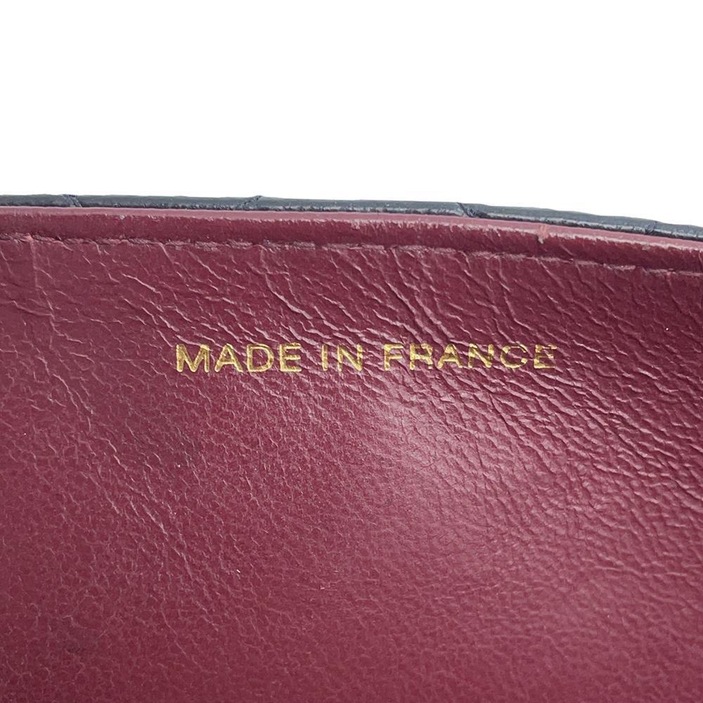CHANEL Matelasse Push Lock ChainShoulder Bag Black Lambskin