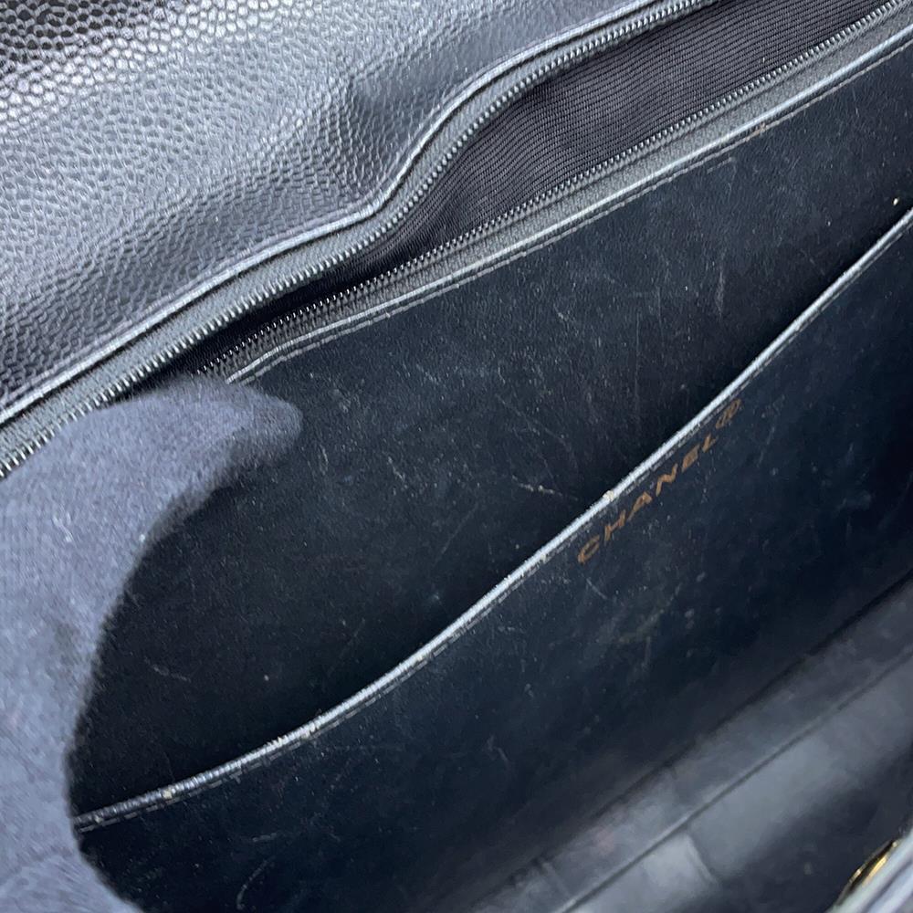 CHANEL Matelasse business bag BlackA02794 Caviar Leather