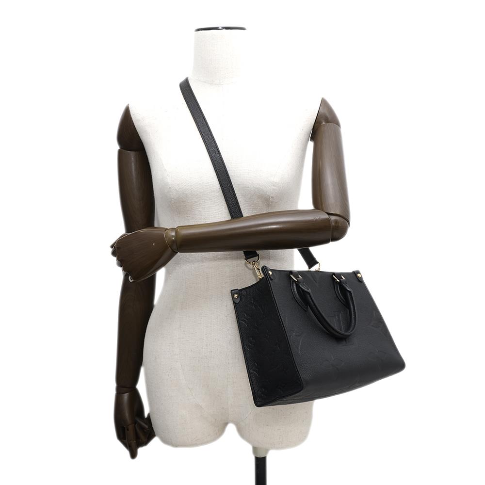 LOUIS VUITTON Onthego NoirM45653 Monogram Empreinte Leather Size PM