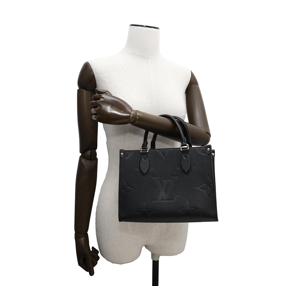 LOUIS VUITTON Onthego NoirM45653 Monogram Empreinte Leather Size PM