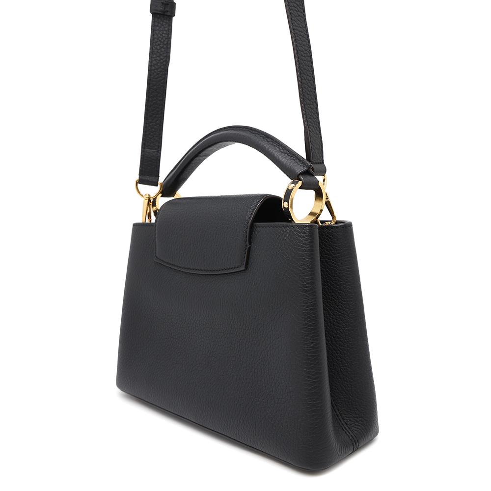 LOUIS VUITTON Capucines NoirM94755 Taurillon Leather Size BB