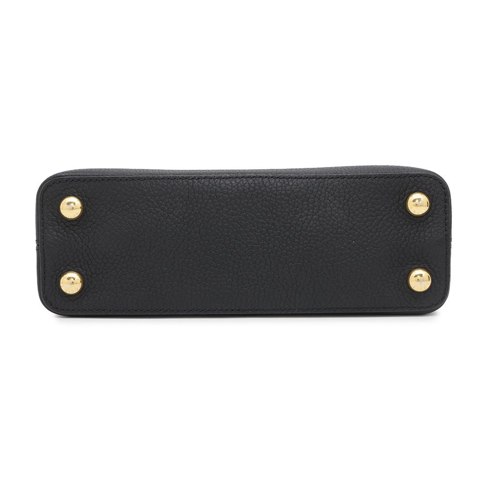 LOUIS VUITTON Capucines NoirM94755 Taurillon Leather Size BB