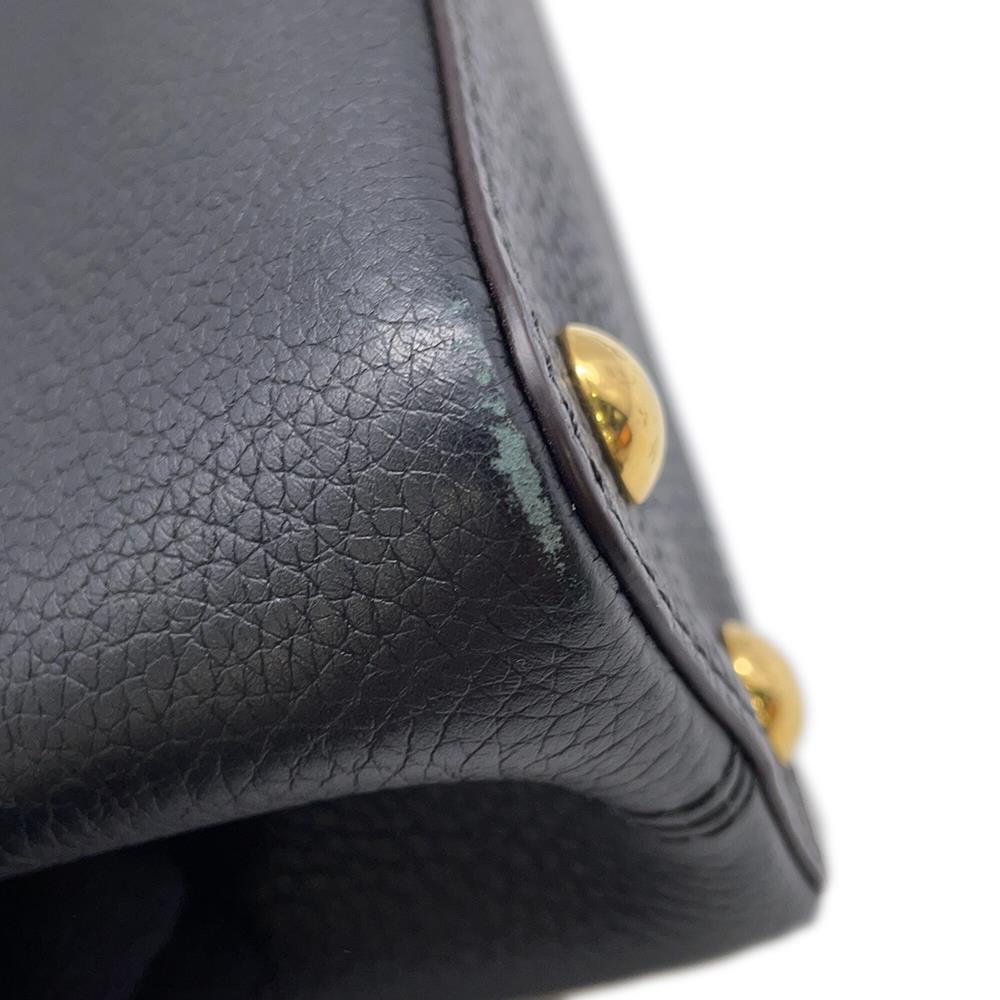 LOUIS VUITTON Capucines NoirM94755 Taurillon Leather Size BB