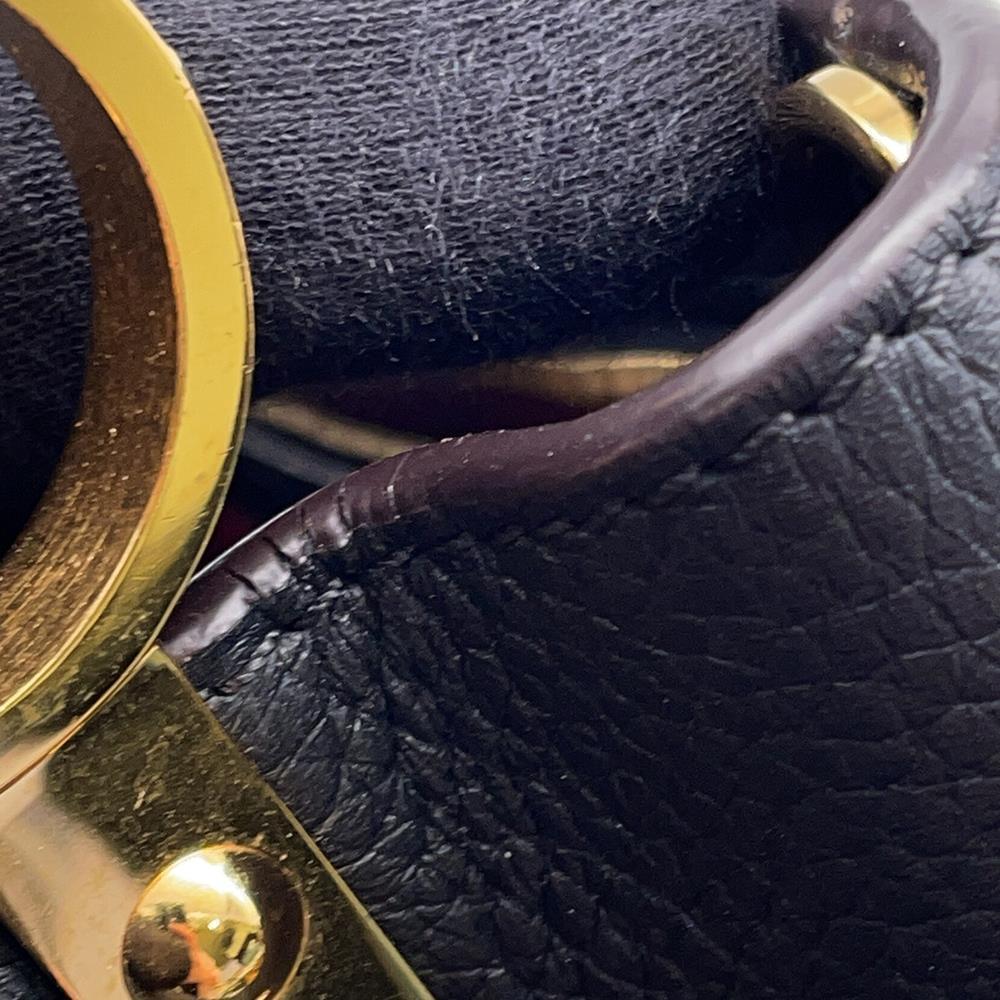 LOUIS VUITTON Capucines NoirM94755 Taurillon Leather Size BB