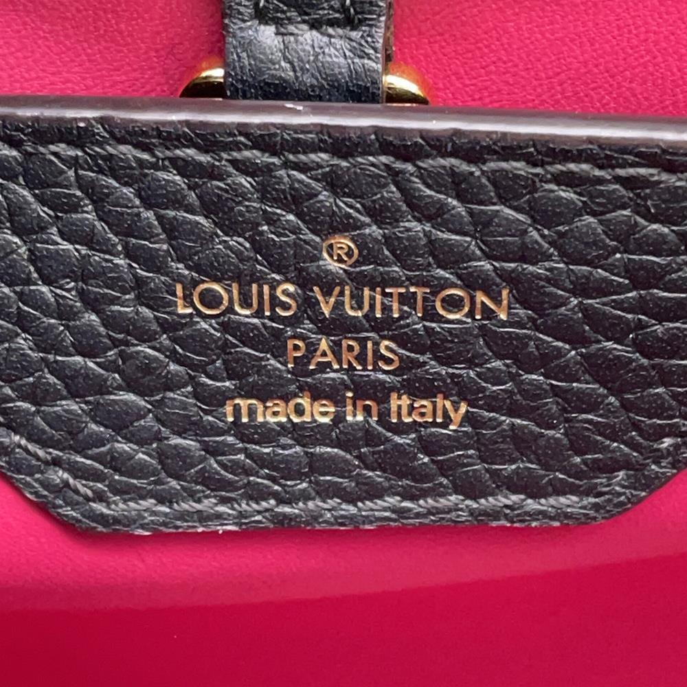 LOUIS VUITTON Capucines NoirM94755 Taurillon Leather Size BB