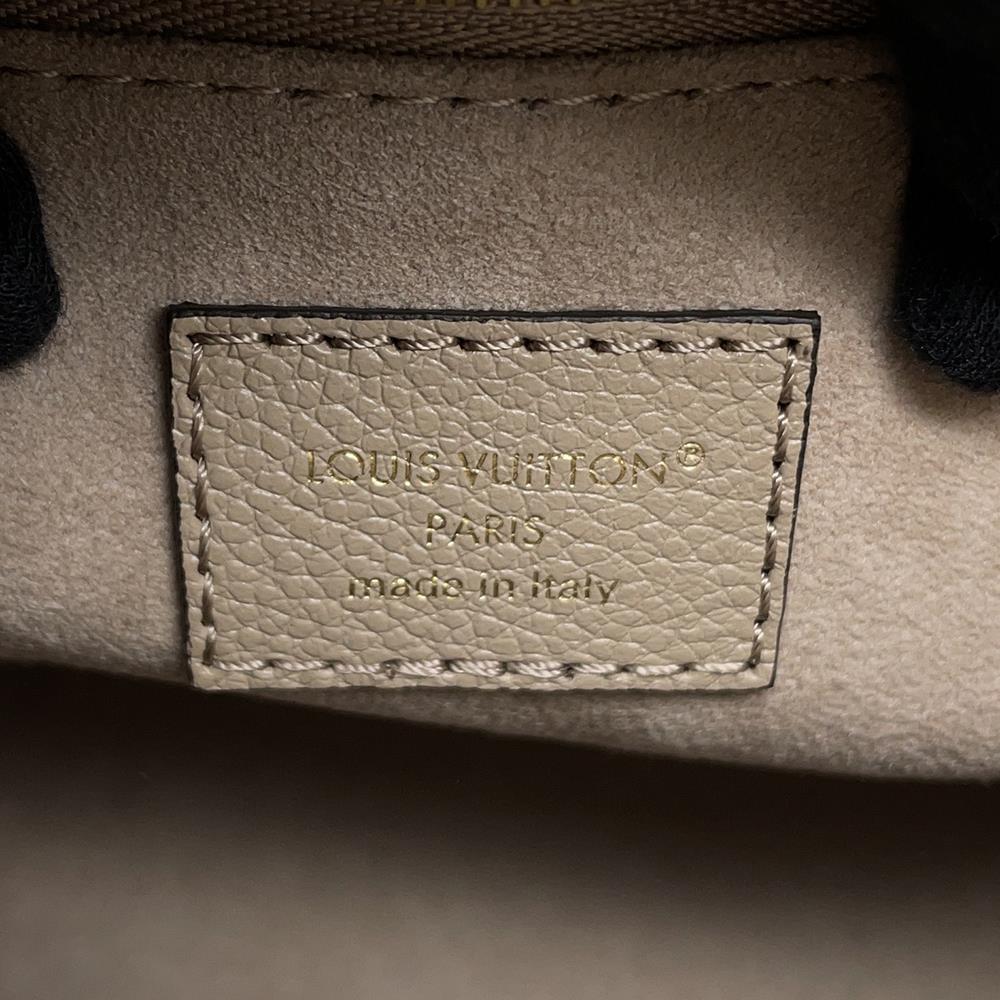 LOUIS VUITTON Onthego Tourterelle claimM45779 Bicolor Monogram Empreinte Leather Monogram Giant Size PM