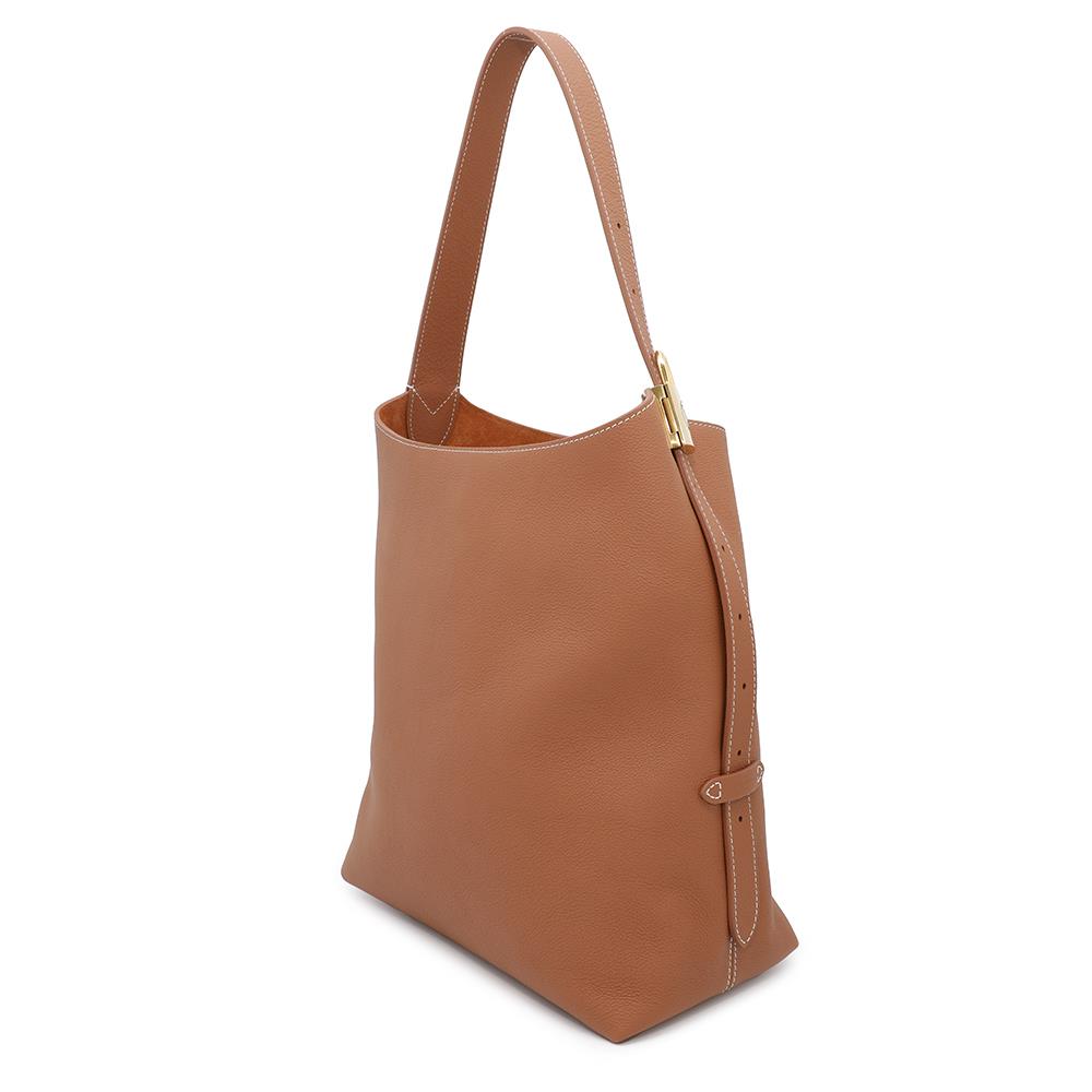 LOUIS VUITTON Lowkey Hobo CognacM24974 Grained Calf Leather Size MM