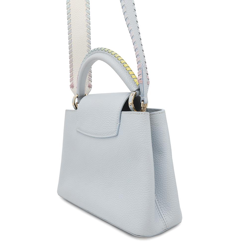 LOUIS VUITTON Capucines Light Blue Taurillon Leather Size BB