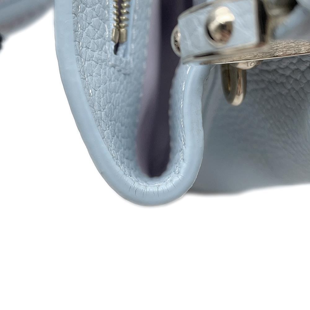 LOUIS VUITTON Capucines Light Blue Taurillon Leather Size BB
