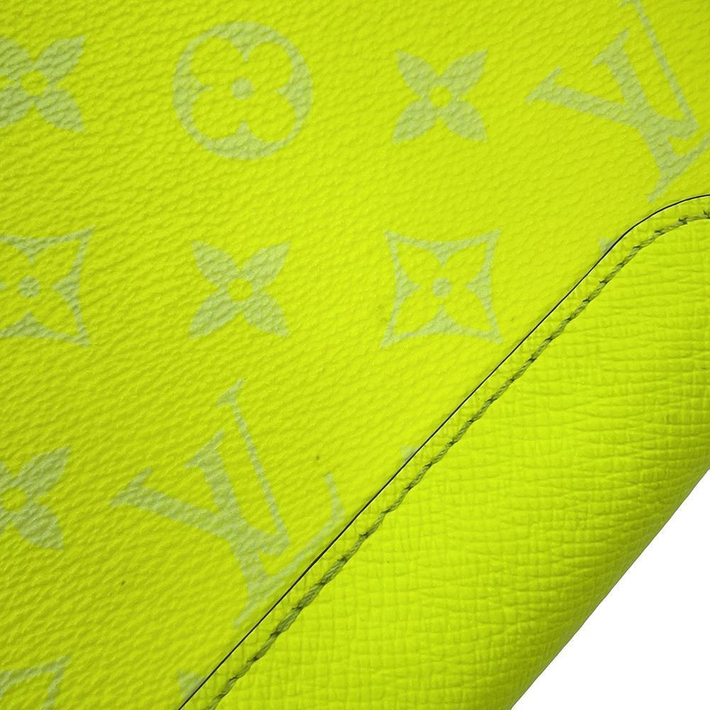 LOUIS VUITTON Duo Sling Bag Taigarama JauneM30945 Monogram Taiga Leather