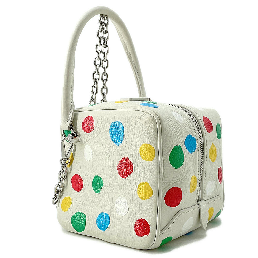 LOUIS VUITTON Square Bag LVxYK White/Multicolor Monogram Empreinte Leather