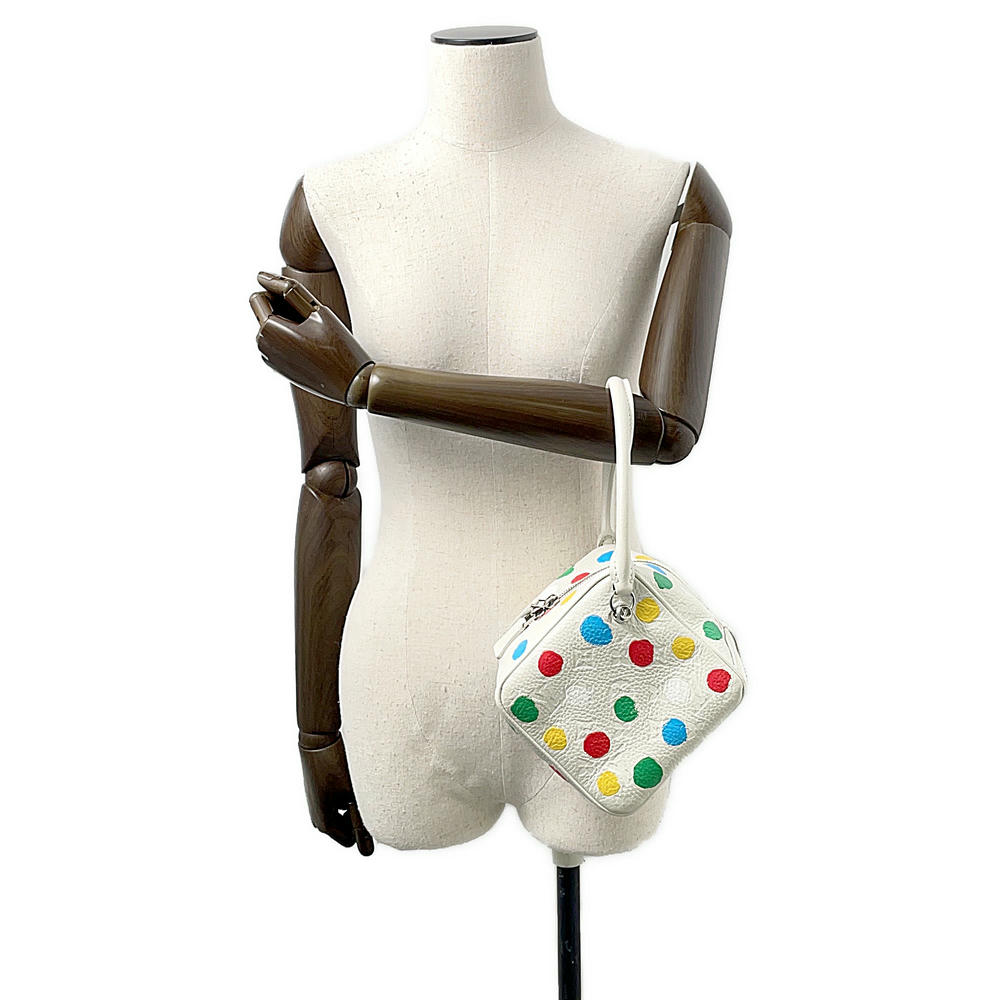 LOUIS VUITTON Square Bag LVxYK White/Multicolor Monogram Empreinte Leather