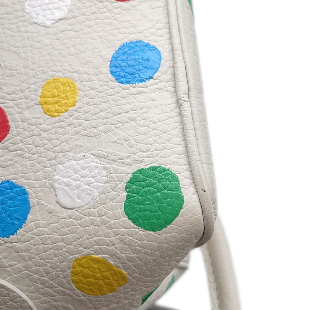 LOUIS VUITTON Square Bag LVxYK White/Multicolor Monogram Empreinte Leather