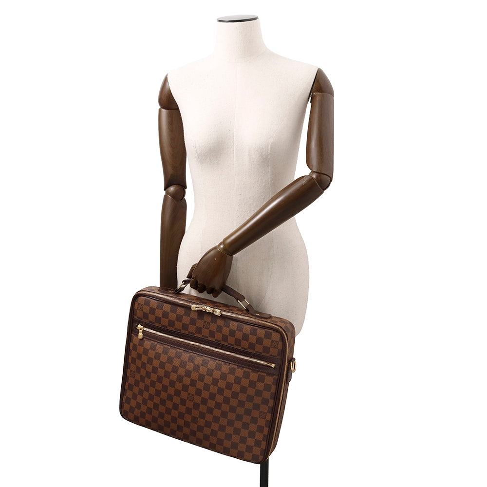 LOUIS VUITTON Porto Ordina Tour Savanna BrownN58020 Damier Ebene Canvas