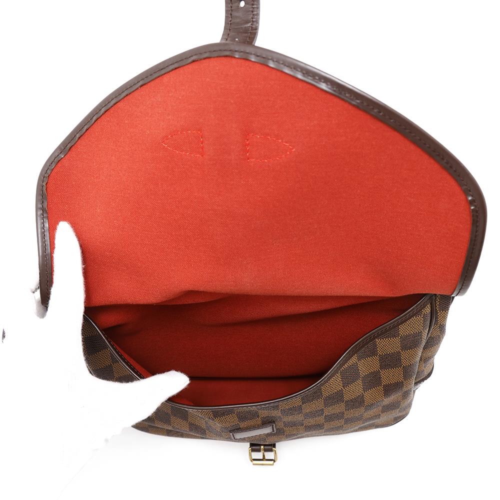 LOUIS VUITTON Saumur SPO RedN48081 Damier Ebene Canvas Size 30