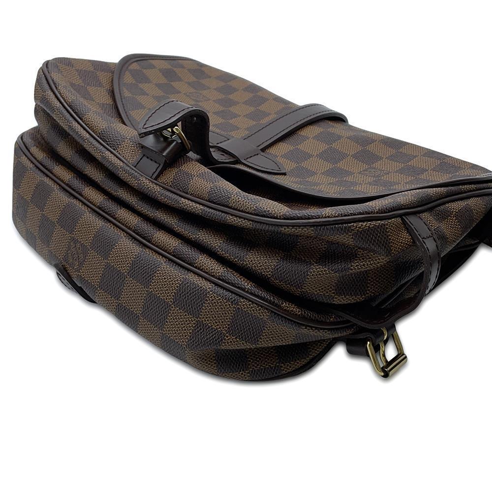 LOUIS VUITTON Saumur SPO RedN48081 Damier Ebene Canvas Size 30