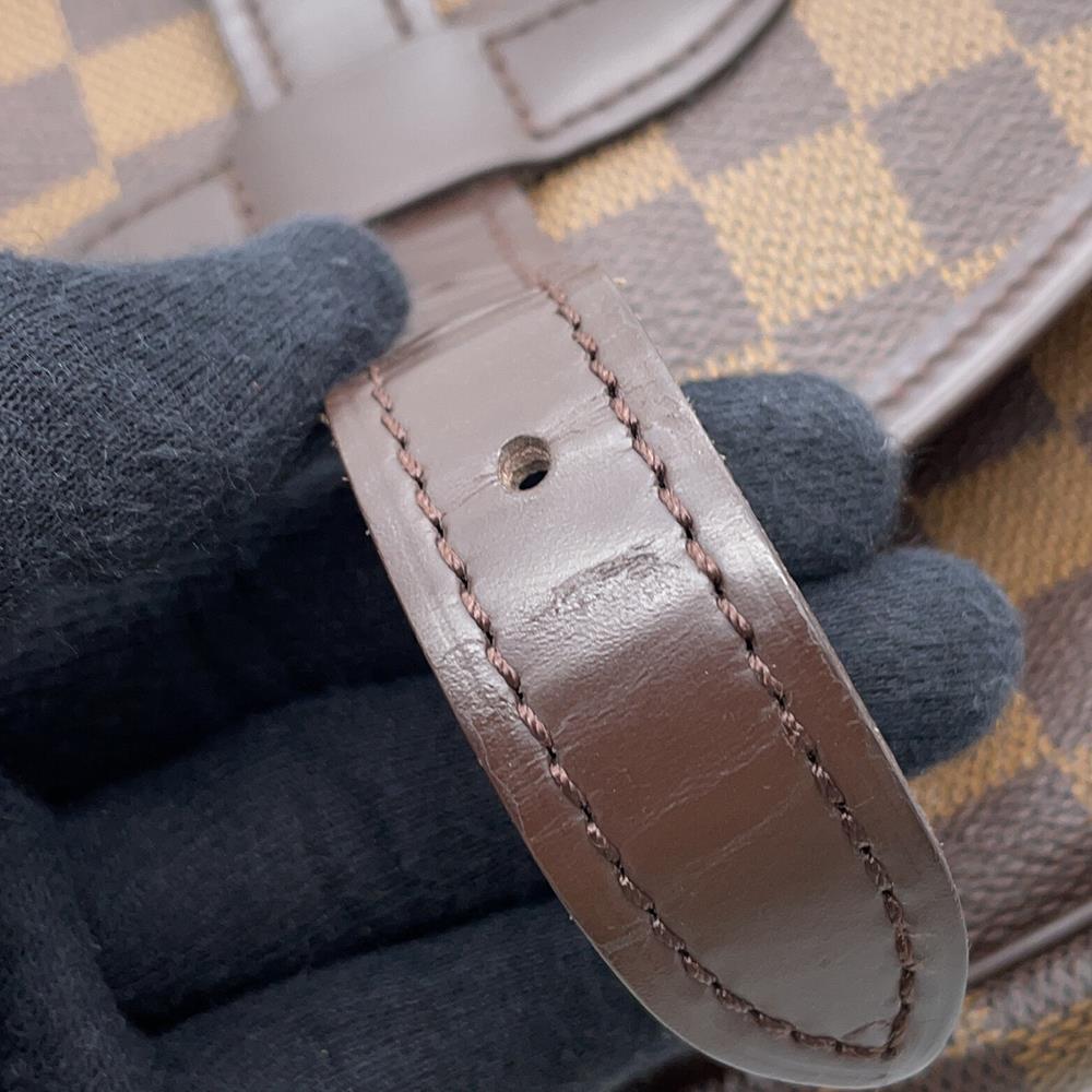 LOUIS VUITTON Saumur SPO RedN48081 Damier Ebene Canvas Size 30