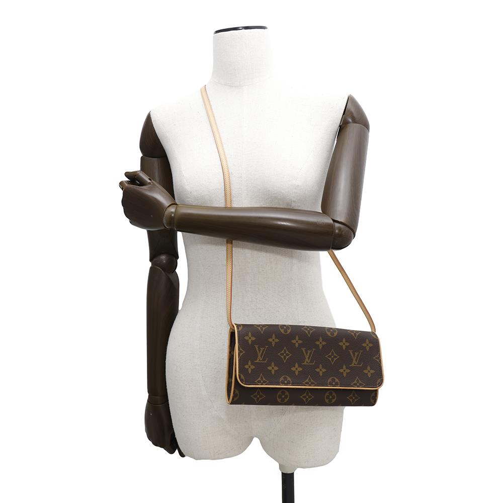 LOUIS VUITTON Pochette Twin BeigeM51852 Monogram Size GM