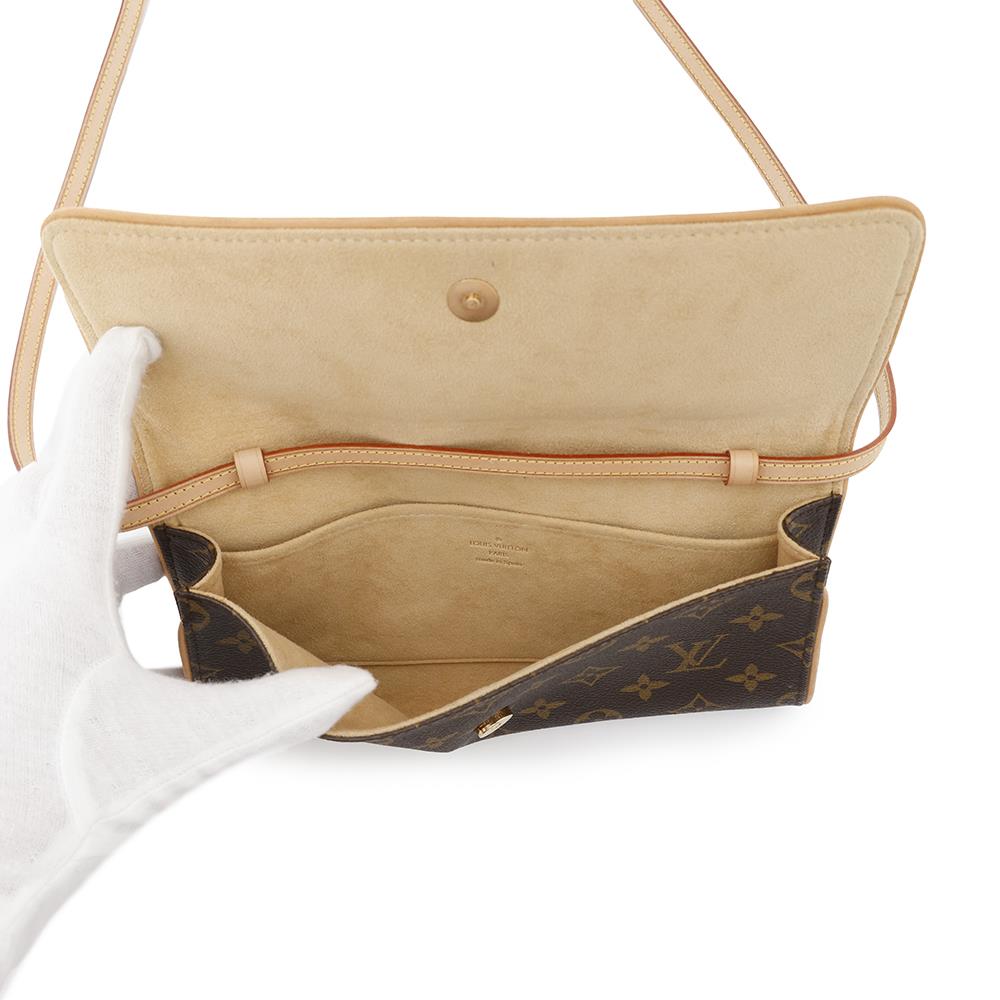 LOUIS VUITTON Pochette Twin BeigeM51852 Monogram Size GM