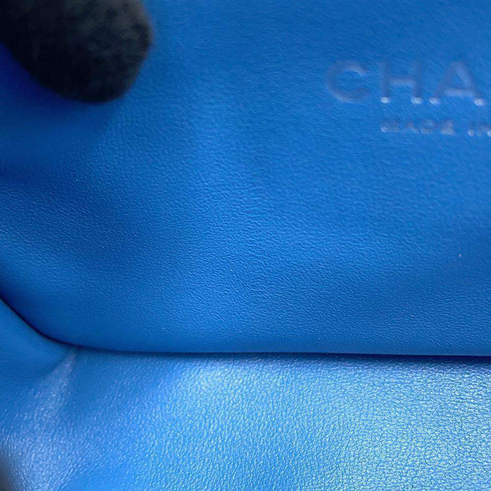 CHANEL Mini Matelasse  Denim・Camellia BlueAS3829 Denim