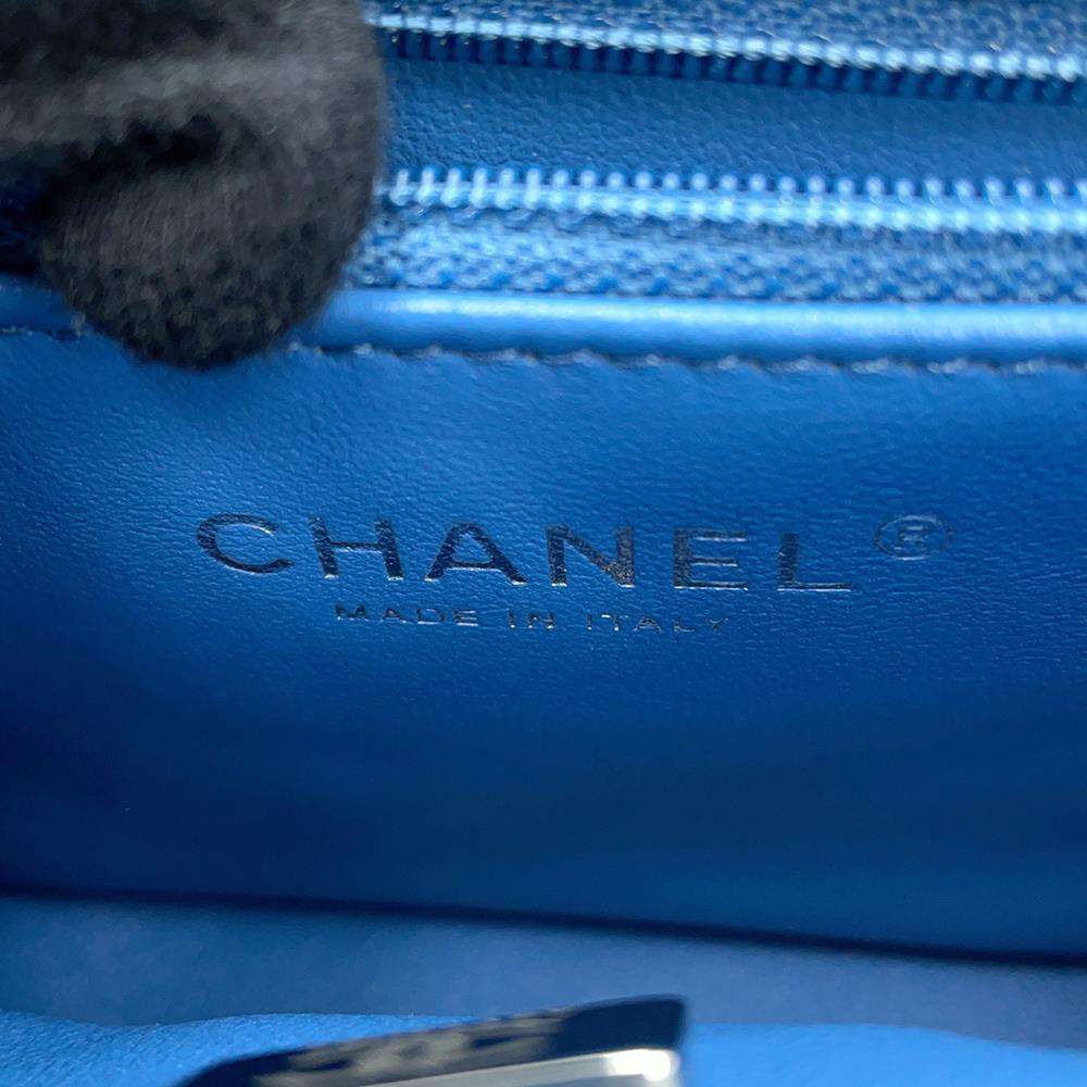 CHANEL Mini Matelasse  Denim・Camellia BlueAS3829 Denim