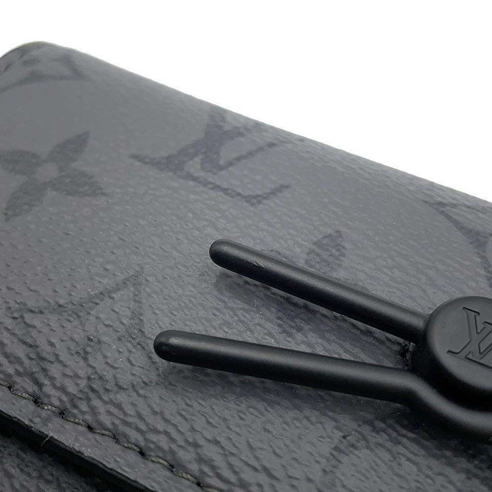 LOUIS VUITTON Steamer Wearable Wallet Gray/TurquoiseM11496 Monogram Eclipse Reverse