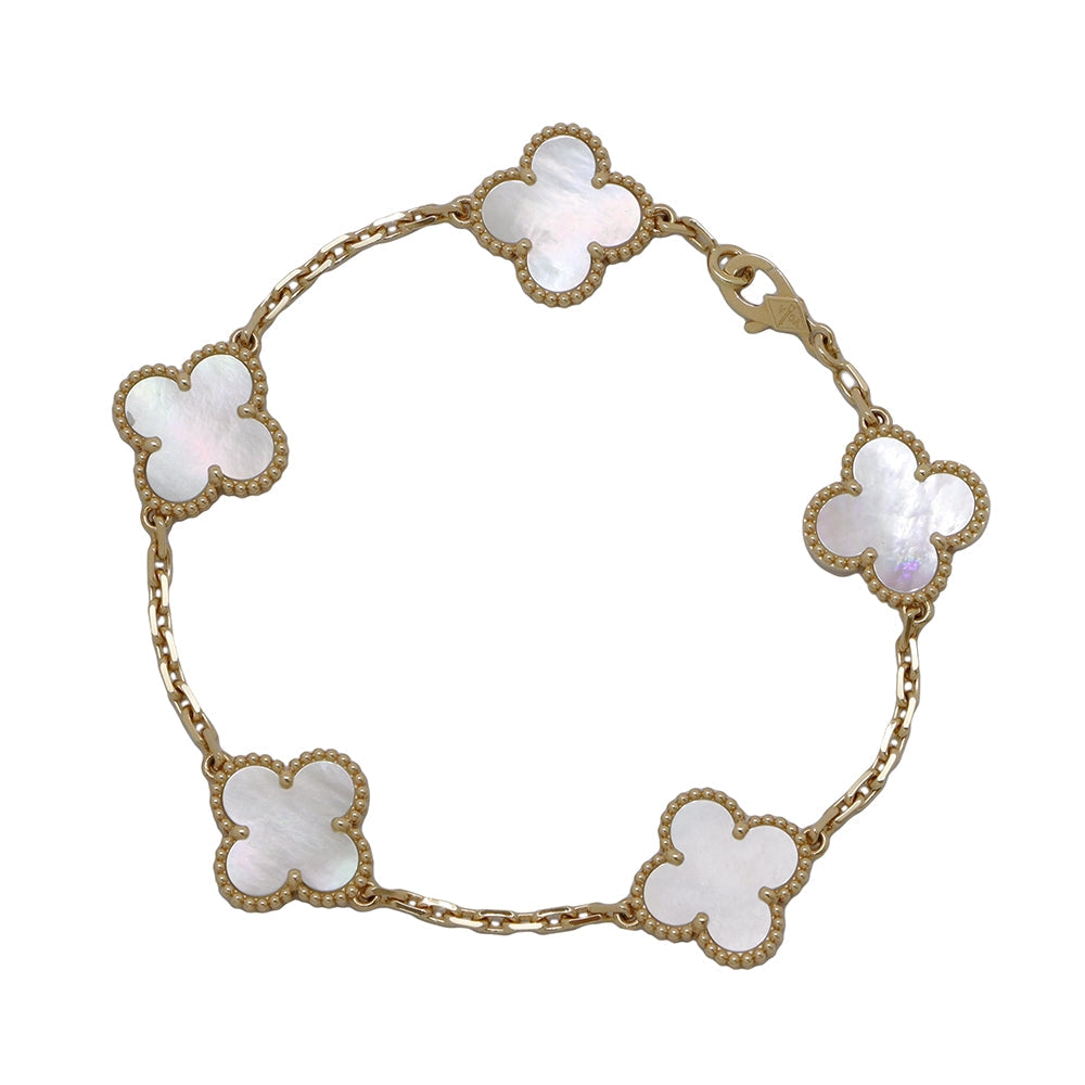 Van Cleef & Arpels Vintage Alhambra Bracelet 5 motifsVCARA41800 18K Yellow Gold