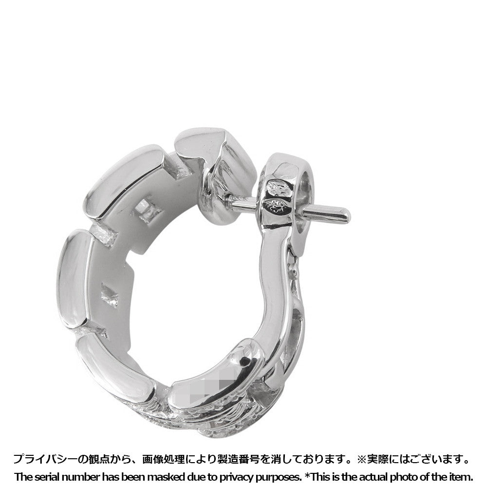 CARTIER Maillon PANTHERE Earrings 3 Row Pavé DiamondB8032600 18K White Gold