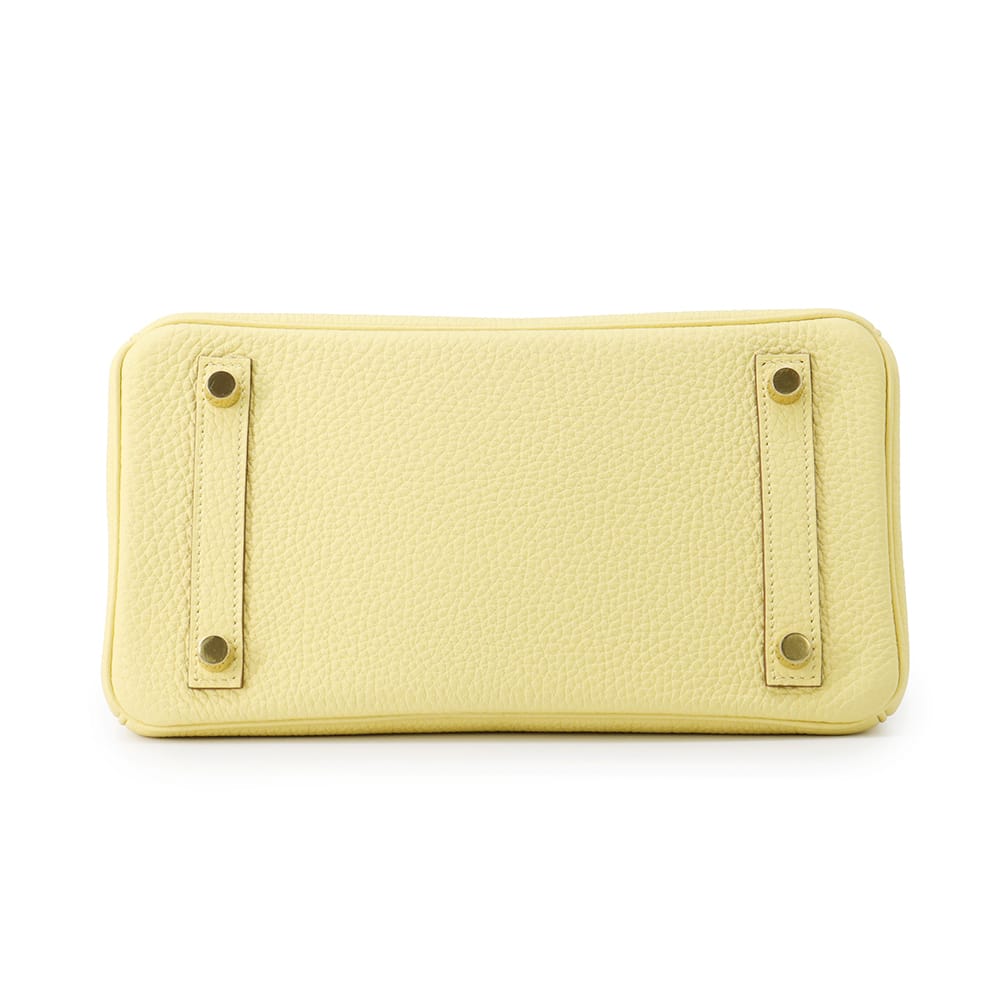 HERMES Birkin Jaune Poussin Togo Leather Size 25