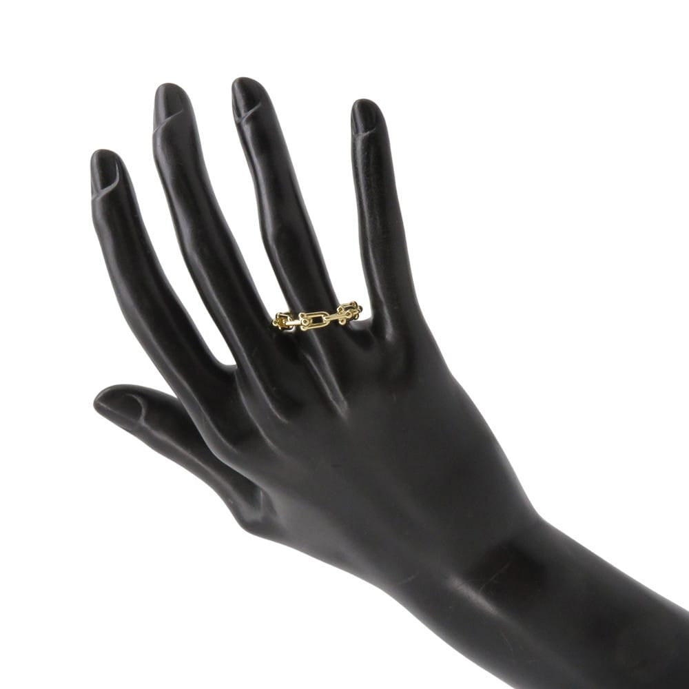 TIFFANY&Co. Hardware Micro Link Ring Size Approximately No. 972666828 18K Yellow Gold