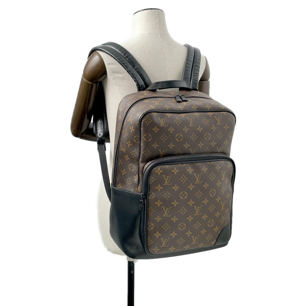LOUIS VUITTON Dean Backpack Brown/NoirM45335 Monogram Macassar Canvas