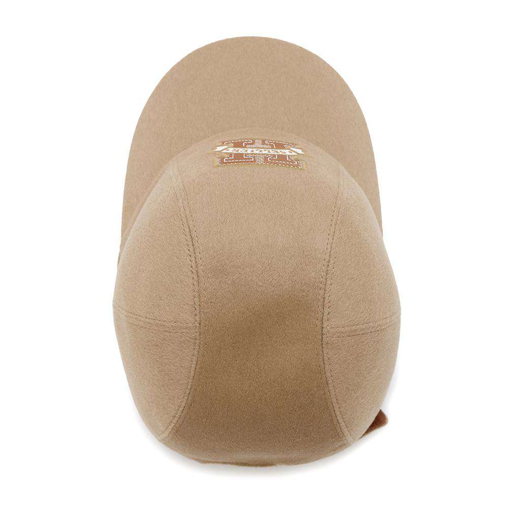 HERMES Davis H. Sellier Cap Size 58 Camel Cashmere100%