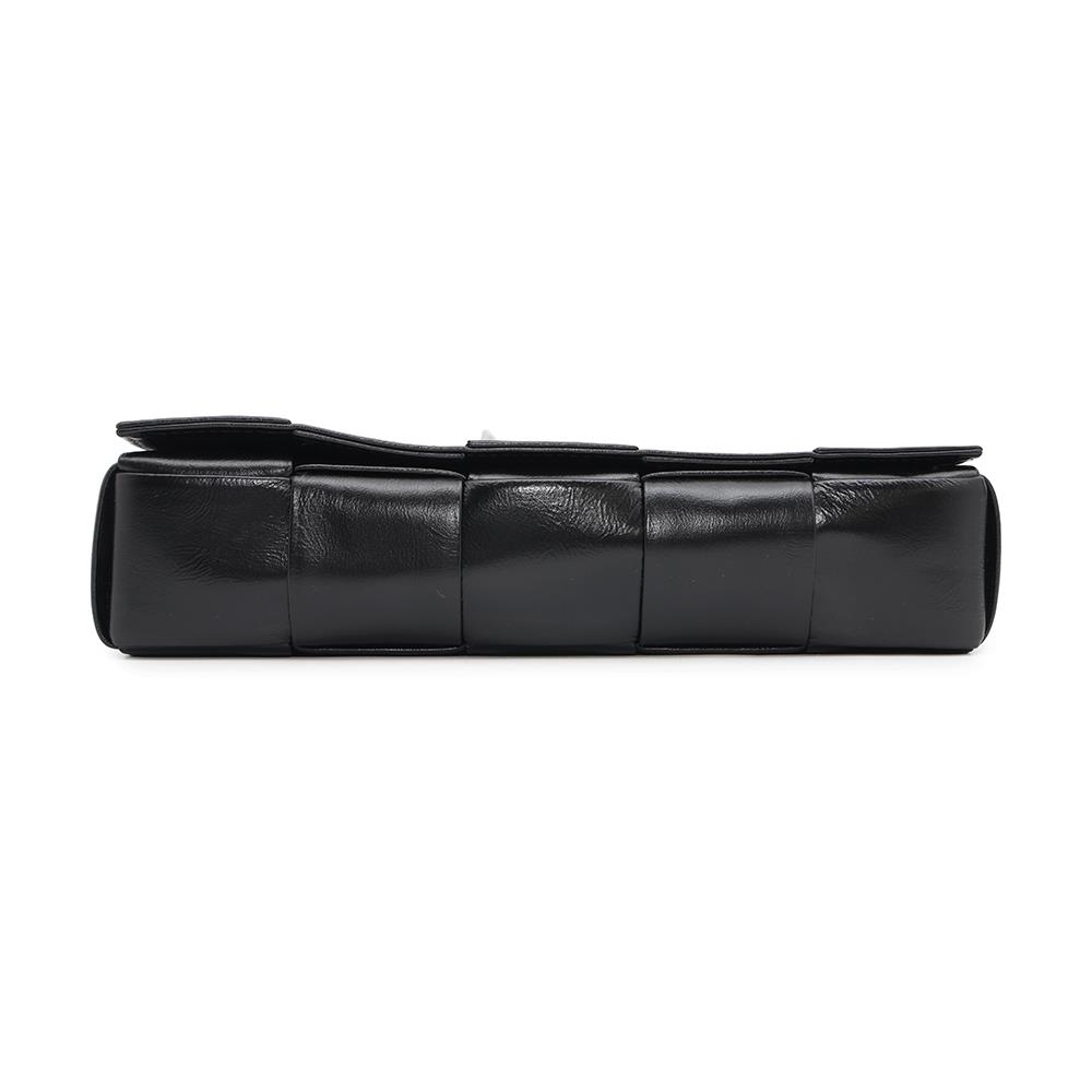 Bottega Veneta Cassette Cross Body Bag Black717587 Calf Leather Size Small
