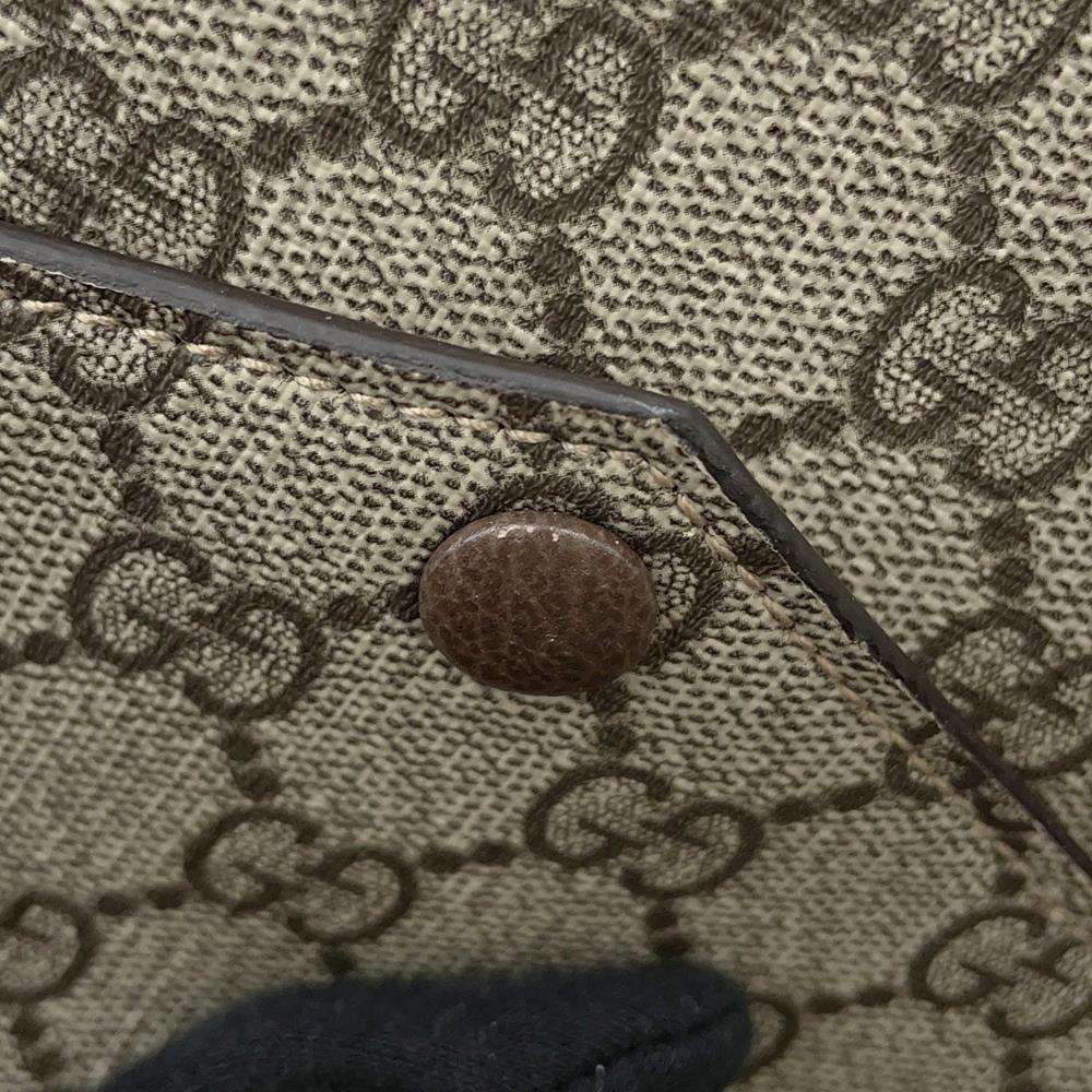 GUCCI Jackie1961 GG Supreme 2WAYTravel Bag Beige/Brown771343 PVC Leather