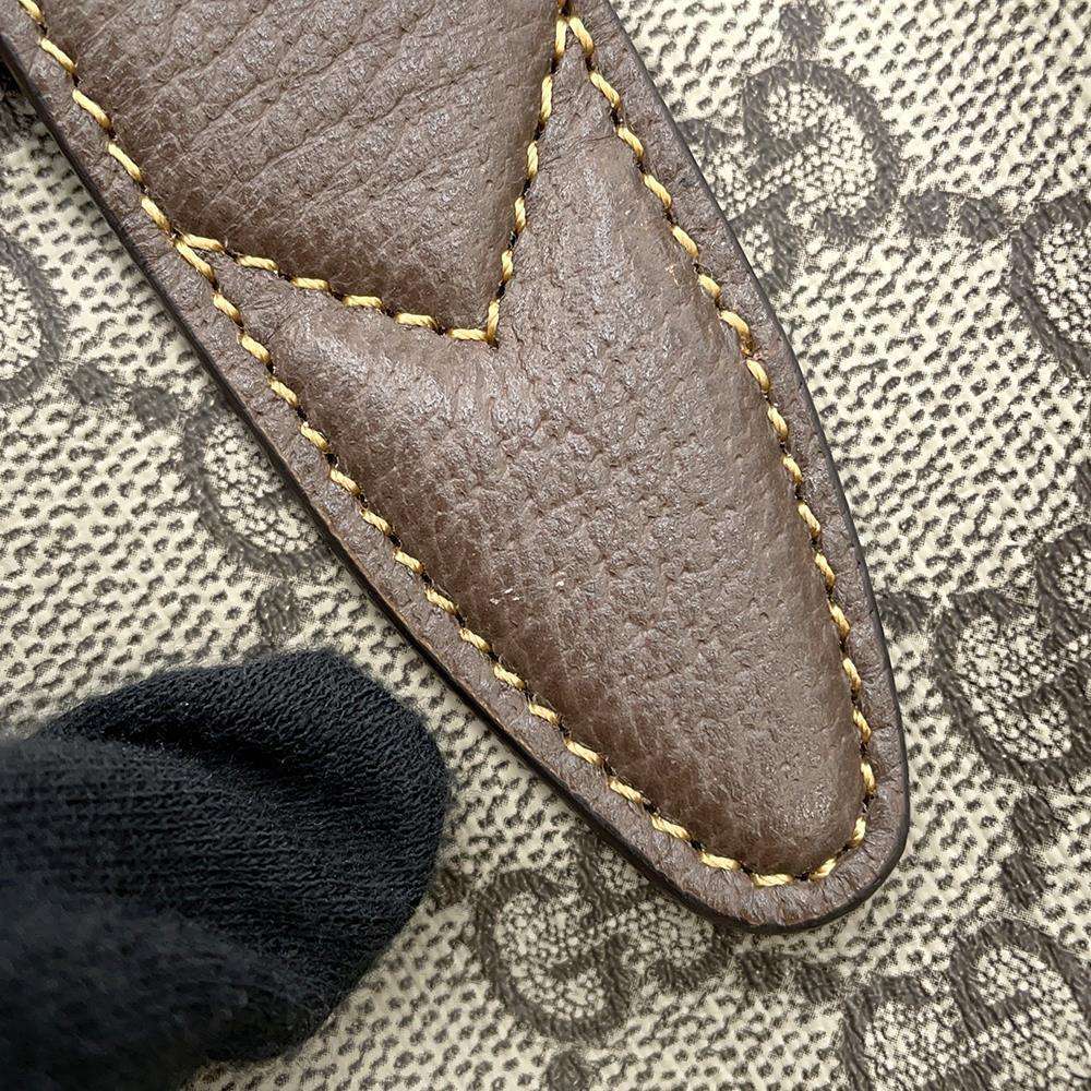 GUCCI Jackie1961 GG Supreme 2WAYTravel Bag Beige/Brown771343 PVC Leather